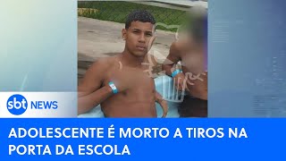 Adolescente de 16 anos é morto a tiros na porta de escola | #SBTNewsnaTV (23/05/24)