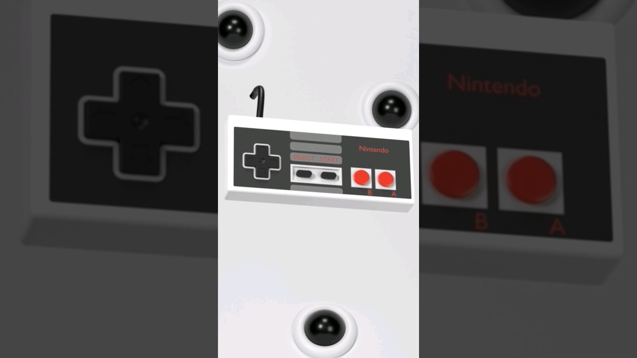 3D modeling Nintendo NES controller blender