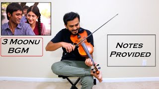 3 Moonu BGM | Moodu BGM | Vellake |Notes in video