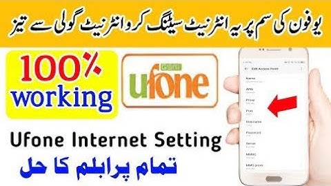 Ufone 3G 4G 5G fast internet settings 2024 | ufone internet setting | ufone |
