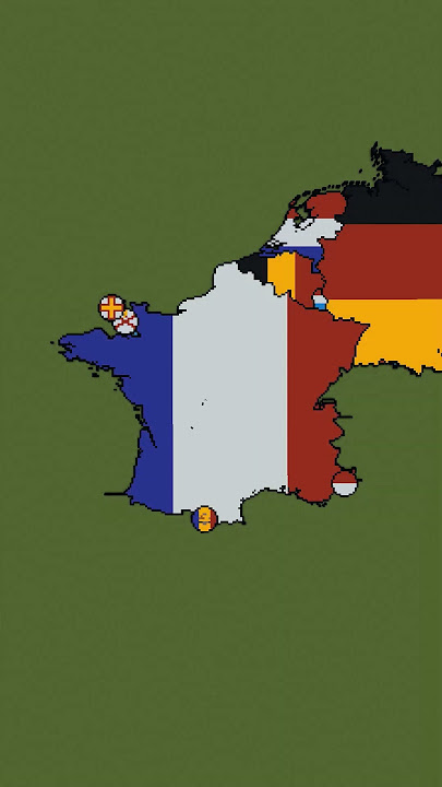 Building France in 3 Scales #france #french #maps #flags #minecraft