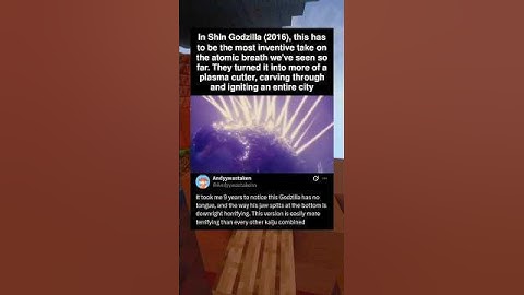 In Shin Godzilla (2016), this has to be the most inventive take on the atomic breath we’ve seen so