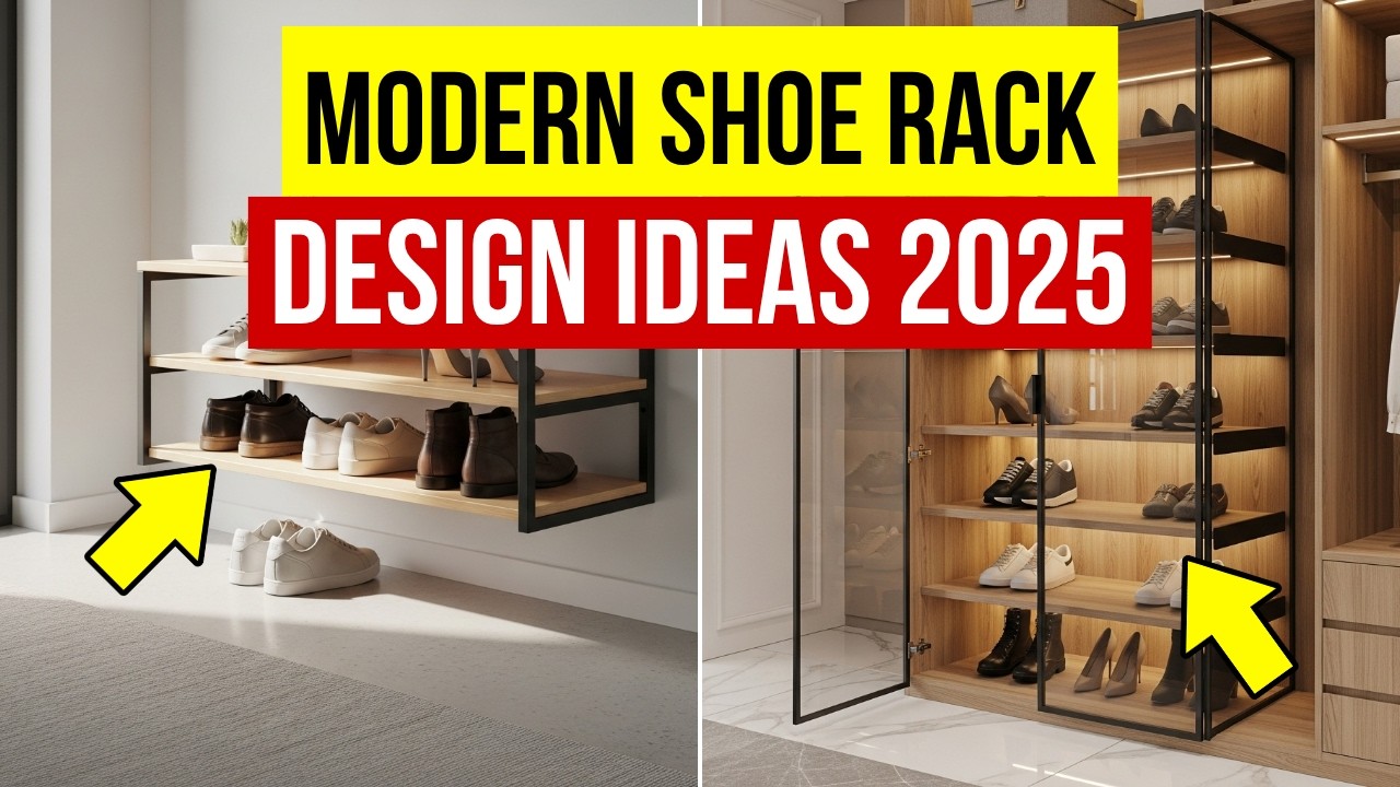 Shoe Rack Design Ideas 2026 | Modern Shoe Storage & Organizer Designs ...