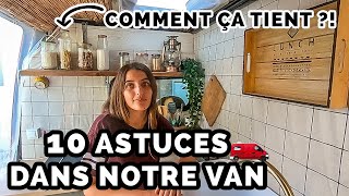 NOS 10 TRUCS ET ASTUCES dans notre VAN AMÉNAGÉ - VANLIFE | TheVagabonds