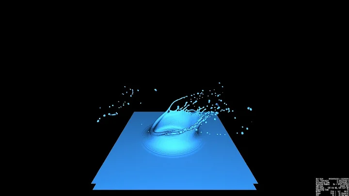 Simulating an oblique drop impact on a shallow liquid pool with FluidX3D