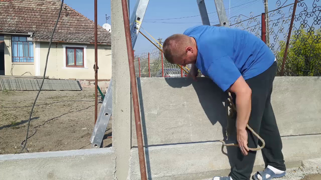 Orchard Measurable risk Gard placi beton executie pas cu pas - YouTube