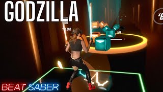 Godzilla by Eminem in Beat Saber - First Try at HARDEST Song from NEW Music Pack