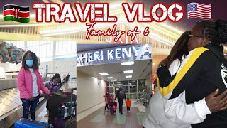 TRAVEL VLOG ✈ || Relocating from Kenya  to USA  || Family of 6 relocation vlog