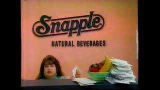 1995 Snapple Natural Beverages "Does Snapple have a mascot?" TV Commercial