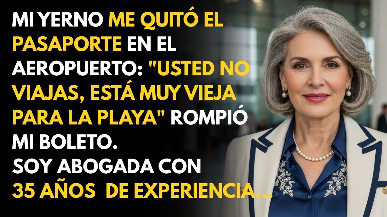 Mi yerno me humilló públicamente. No lloré. Destruí sus vacaciones en un instante…