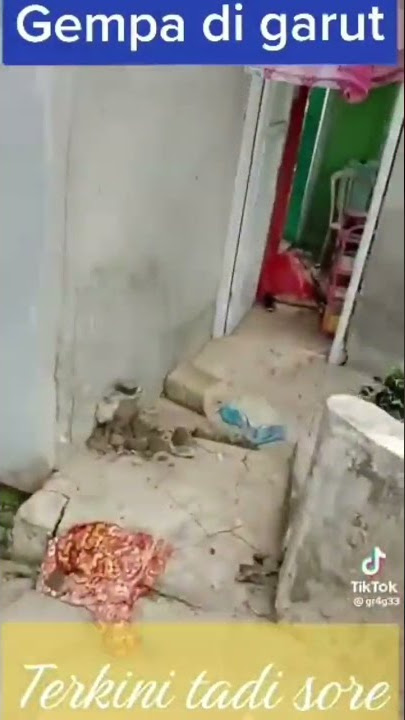 Dampak Kerusakan Gempa Garut 😭😭😭