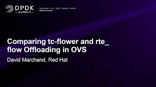 Comparing tc-flower and rte_flow Offloading in OVS - David Marchand, Red Hat