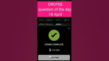Dropee question of the day 18 April | Dropee question of the day@CryptoTechSunil