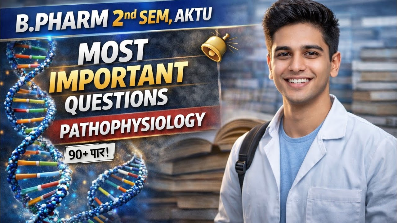 Pathophysiology, Most Important Questions, B pharm 2nd sem, aktu..     RM Pharmacy 