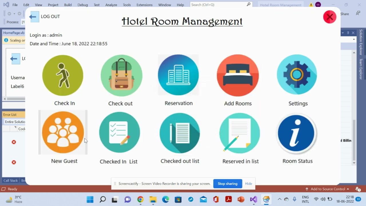Hotel Management System Project On VB Net And Ms Access YouTube Hotel Management System Project On VB Net And Ms Access YouTube