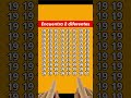 Casi nadie puede ver los 2 números diferentes.