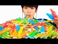 ASMR NIK-L-NIPS WAX BOTTLES 닉클립 왁스병 캔디 먹방 MUKBANG CANDY DRINKS EATING SOUNDS キャンディ Permen