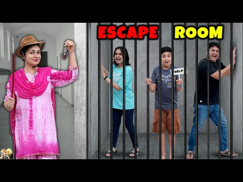 ESCAPE ROOM | Moms during summers | Family Comedy Challenge | Aayu and Pihu Show