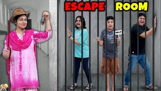 ESCAPE ROOM | Moms during summers | Family Comedy Challenge | Aayu and Pihu Show image