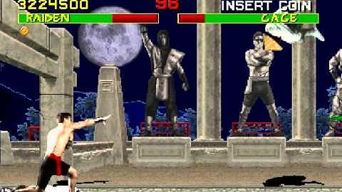 Mortal Kombat Arcade Version Revision 1.0 Very Hard Playthrough Raiden / Rayden