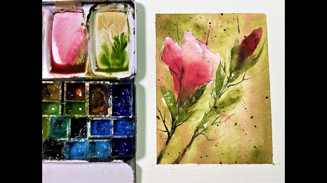 See How to Paint Loose Flowers in Watercolor with Chris Petri YouTube