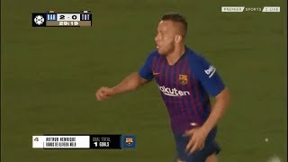 First goal for fc barcelona ...