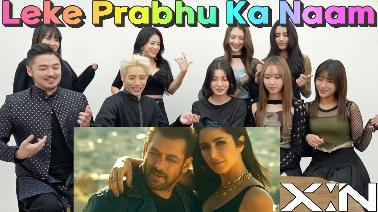 K-pop girl group's reaction to screaming after watching Bollywood MV🐯@X:IN #Tiger3
