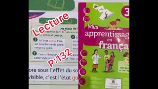 Lecture :les états de l’eau,mes apprentissages en français,3aep,unité 5,s3/s4