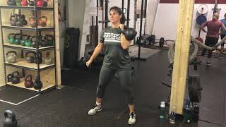 Kettlebell Clean Press Squat Flow