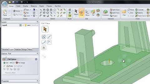 pull tool guides || Ansys SpaceClaim