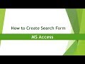 How To Create Search Form Using Text Box