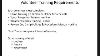 2 8 Volunteer Training Requirements