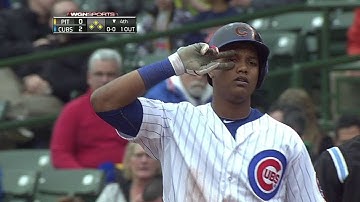 PIT@CHC: Castro plates Rizzo with single to left