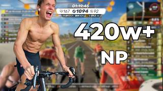 What 420W Np For Over An Hour Looks Like Mywhoosh Race