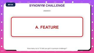 Synonym Challenge #0126 | Similar Words Quiz Practice