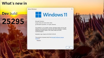 Windows 11 Dev build 25295 and what