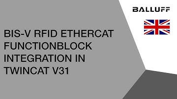 BIS-V RFID EtherCat FunctionBlock Integration in TwinCat v31