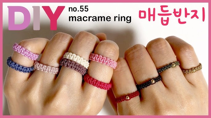 tutorial anillo en macrame