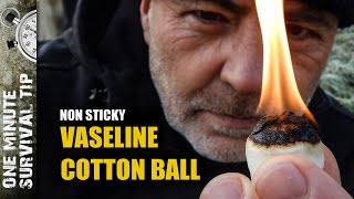 🔥 No-Mess Vaseline Cotton Ball Fire Starter | Clean Survival Hack (1-Minute Tip!)
