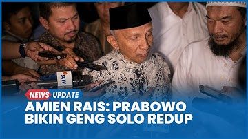Amien Rais Girang Prabowo Reshuffle Kabinet: Bikin Geng Solo Redup