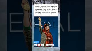 Malala Yousafzai was shot in the head by extremists for going to school. She survived#america #viral