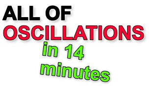 A Level Physics Revision All Of Oscillations In Under 15 Minutes