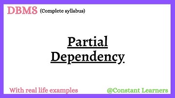 24. Partial dependency | Prime and Non-prime attributes | DBMS complete syllabus playlist