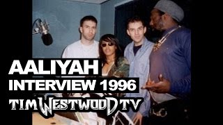 Aaliyah (17yrs old) with Westwood live in 1996! Speaking realness about her work in the industry
