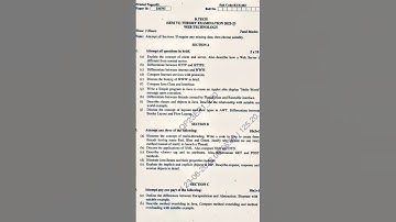 Web technology 2022- 23 paper| AKTU PREVIOUS YEAR PAPER| #aktu #btech #engineering #iit  #shorts