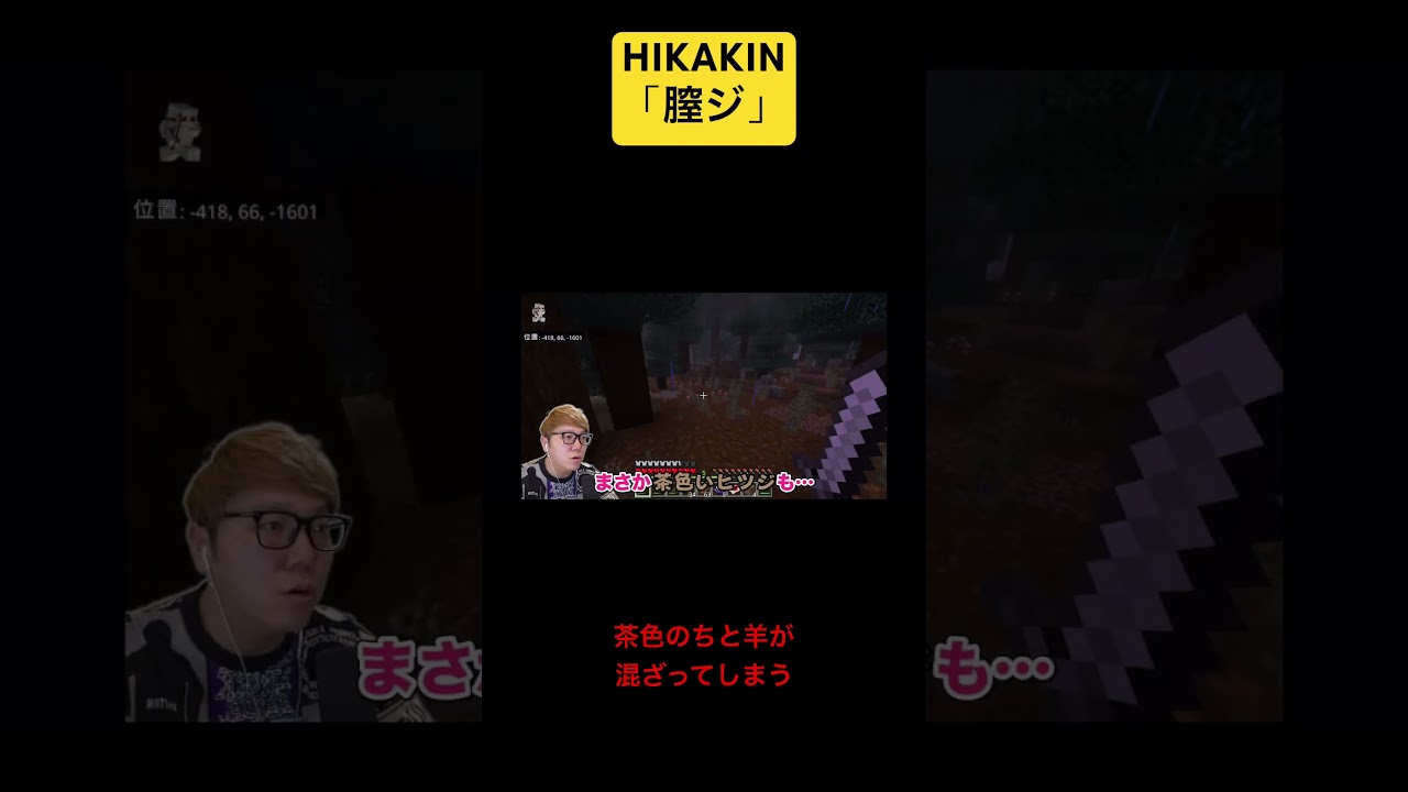 HIKAKIN「チツジ」 #hikakin #ヒカ #切り抜き #ヒカマニ #ヒカキンマニア #素材 #新素材 #ゲーム実況