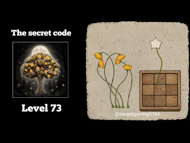the secret code: forest puzzle Level 73 (update) Easy walkthrough