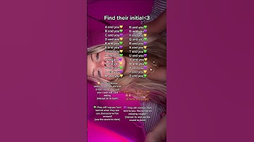 Find their initial #fy #fyp #yoursign #initials #viral#fy #crush #love