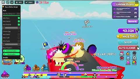 Race Clicker Script Auto Farm OP(2023) (Pastebin) NO KEY!!!!