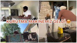 Kurutma Maki̇nemi̇z Geldi̇ Ve Kurulumunu Yaptik Yikadiğim Halilari Astim Günlük Vlog